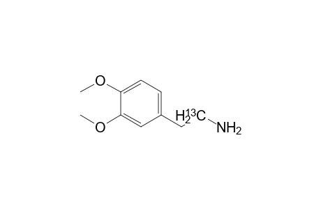 2-[3',4'-Dimethoxyphenyl]-(1-13C)-ethylamine