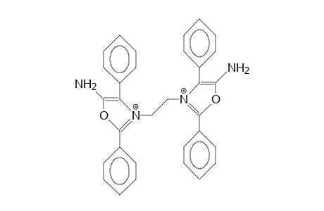 1,2-Ethylene-bis(5-amino-2,4-diphenyl-oxazolium) dication