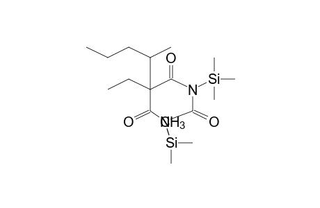 2,4,6(1H,3H,5H)-Pyrimidinetrione, 5-ethyl-5-(1-methylbutyl)-1,3-bis(trimethylsilyl)-