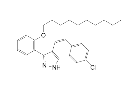 (Z)-4-(4-Chlorostyryl)-3-(2-decyloxyphenyl)-1H-pyrazole