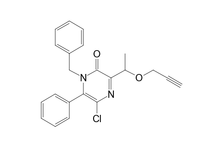 1-Benzyl-5-chloro-6-phenyl-3-[1-(2-propynyloxy)ethyl]-2(1H)-pyrazinone