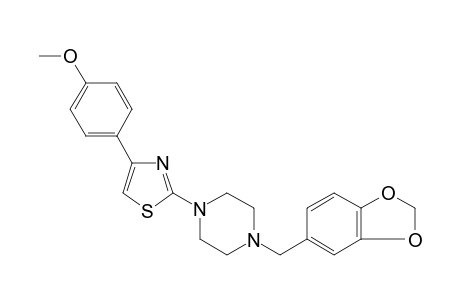 1-(1,3-Benzodioxol-5-ylmethyl)-4-[4-(4-methoxyphenyl)-1,3-thiazol-2-yl]piperazine