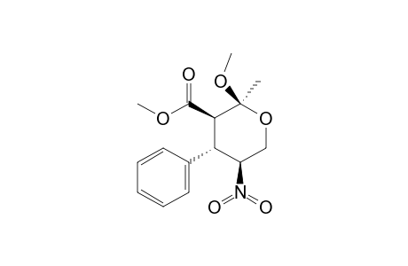 Methyl (2S,3R,4S,5S)-2-Methoxy-2-methyl-5-nitro-4-phenyltetrahydro-2H-pyran-3-carboxylate