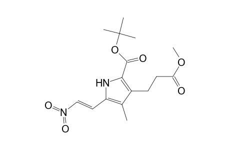 3-(3-keto-3-methoxy-propyl)-4-methyl-5-[(E)-2-nitrovinyl]-1H-pyrrole-2-carboxylic acid tert-butyl ester