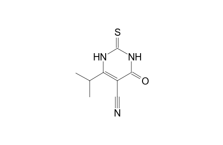1,2,3,4-Tetrahydro-6-isopropyl-4-oxo-2-thioxo-5-pyrimidinecarbonitrile
