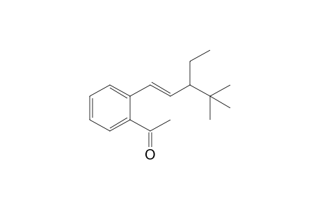 1-[2-[(E)-3-ethyl-4,4-dimethyl-pent-1-enyl]phenyl]ethanone