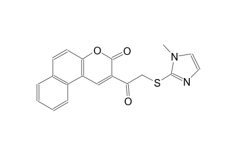 2-{[(1-methyl-1H-imidazol-2-yl)sulfanyl]acetyl}-3H-benzo[f]chromen-3-one