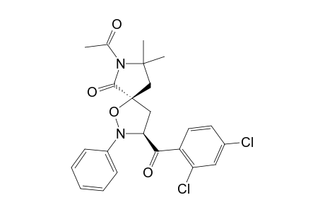 2-PHENYL-3-(2,4-DICHLOROBENZOYL)-6-OXO-7-ACETYL-8,8-DIMETHYL-1-OXA-2,7-DIAZASPIRO-[4.4]-NONANE
