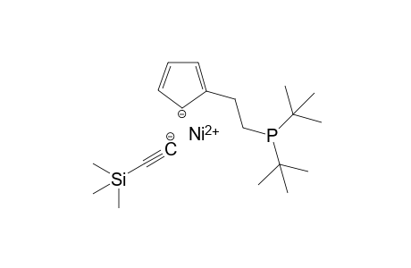 {[2-(Di-tert-butylphosphanyl)ethyl]cyclopentadienyl}[(trimethylsilyl)ethynyl]nickel(II)