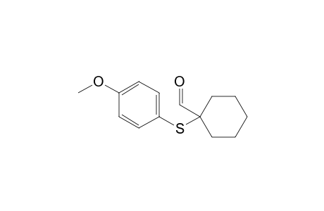 1-(4-Methoxyphenyl)sulfanylcyclohexane-1-carbaldehyde