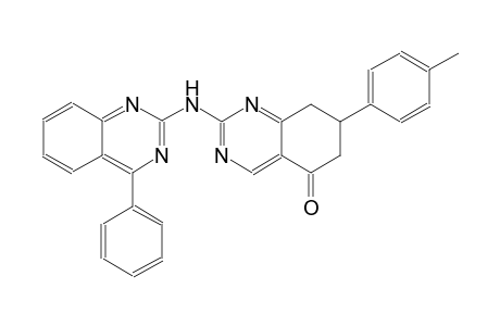 7-(4-methylphenyl)-2-[(4-phenyl-2-quinazolinyl)amino]-7,8-dihydro-5(6H)-quinazolinone