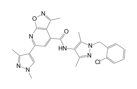 isoxazolo[5,4-b]pyridine-4-carboxamide, N-[1-[(2-chlorophenyl)methyl]-3,5-dimethyl-1H-pyrazol-4-yl]-6-(1,3-dimethyl-1H-pyrazol-4-yl)-3-methyl-