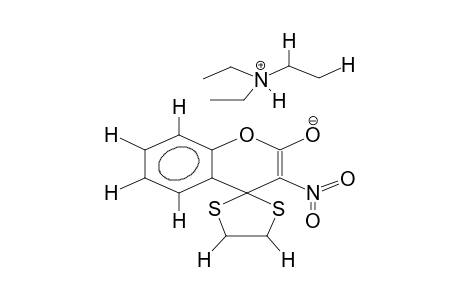 3-NITROSPIRO[3,4-DIHYDRO-2H-[1]BENZOPYRAN-4,2'-[1,3]DITHIOLANE]-2-ONE,TRIETHYLAMMONIUM SALT