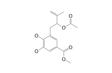 METHYL_3-[2-(ACETOXY)-3-METHYL-3-BUTENYL]-4,5-DIHYDROXYBENZOATE