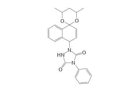 4-[4'-Phenyl-3',5'-dioxo-1',2',4'-triazolin-1'-yl)-1,4-dihydro-1-spiro(4',6'-dimethyl-1',3'-dioxacyclohexano)[2]-naphthalene