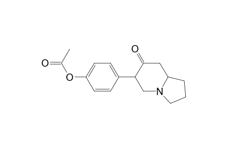 7(1H)-Indolizinone, 6-[4-(acetyloxy)phenyl]hexahydro-