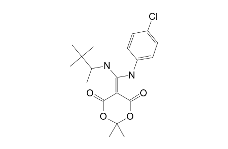 5-[(4-CHLOROPHENYLAMINO)-(3,3-DIMETHYL-2-BUTYLAMINO)-METHYLENE]-2,2-DIMETHYL-4,6-DIOXO-1,3-DIOXANE