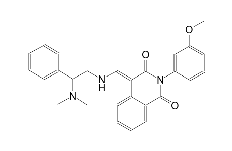 1,3(2H,4H)-isoquinolinedione, 4-[[[2-(dimethylamino)-2-phenylethyl]amino]methylene]-2-(3-methoxyphenyl)-, (4E)-