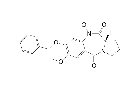 (6aS)-2,5-dimethoxy-3-phenylmethoxy-6a,7,8,9-tetrahydropyrrolo[2,1-c][1,4]benzodiazepine-6,11-dione