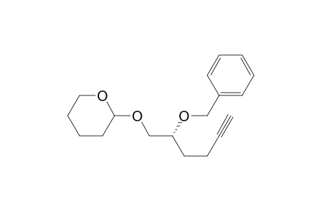 2-((R)-2-Benzyloxyhex-5-ynyloxy)-tetrahydro-2H-pyran