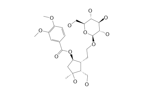 6-O-(3,4-DIMETHOXYBENZOYL)-CRESCENTIN-IV-3-O-BETA-D-GLUCOPYRANOSIDE