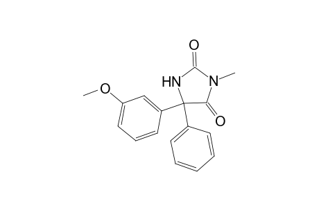 2,4-Imidazolidinedione, 5-(3-methoxyphenyl)-3-methyl-5-phenyl-