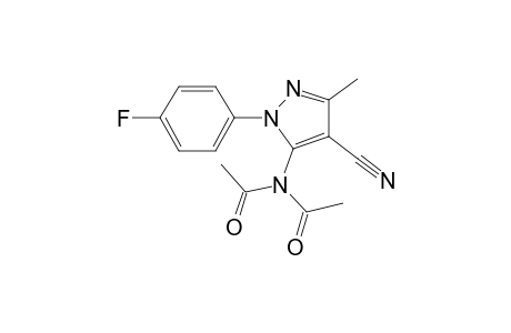 5-Amino-1-(4-fluorophenyl)-3-methyl-1H-pyrazole-4-carbonitrile, diacetate