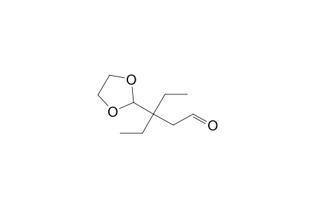 3-(1,3-dioxolan-2-yl)-3-ethyl-pentanal