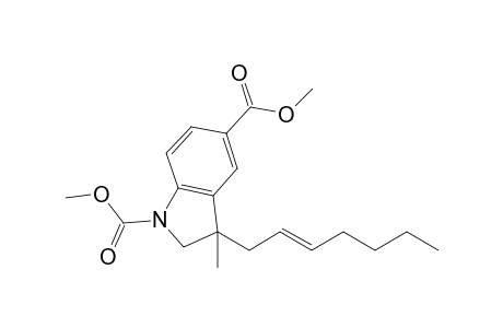 3-(E)-Hept-2-enyl-3-methyl-2,3-dihydroindole-1,5-dicarboxylic acid dimethyl ester