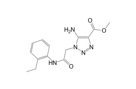 methyl 5-amino-1-[2-(2-ethylanilino)-2-oxoethyl]-1H-1,2,3-triazole-4-carboxylate