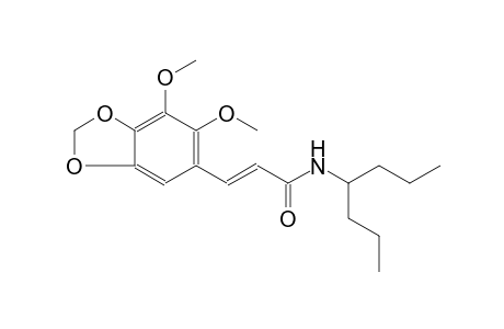 2-propenamide, 3-(6,7-dimethoxy-1,3-benzodioxol-5-yl)-N-(1-propylbutyl)-, (2E)-