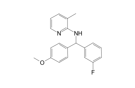 N-[(3-Fluorophenyl)(4-methoxyphenyl)methyl]-3-methylpyridin-2-amine