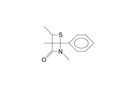2,4,5-Trimethyl-1-phenyl-6-thia-2-aza-bicyclo(2.2.0