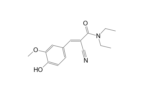 (2E)-2-cyano-N,N-diethyl-3-(4-hydroxy-3-methoxyphenyl)-2-propenamide