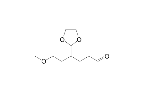 4-(1,3-Dioxolan-2-yl)-6-methoxyhexanal