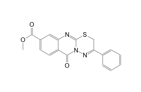 2H,6H-[1,3,4]thiadiazino[2,3-b]quinazoline-9-carboxylic acid, 6-oxo-3-phenyl-, methyl ester