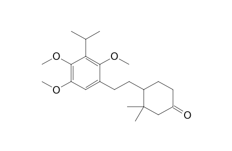 4-[2-(3-Isopropyl-2,4,5-trimethoxyphenyl)ethyl]-3,3-dimethylcyclohexanone