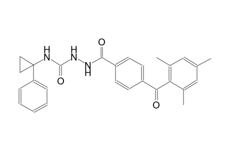 benzoic acid, 4-(2,4,6-trimethylbenzoyl)-, 2-[[(1-phenylcyclopropyl)amino]carbonyl]hydrazide