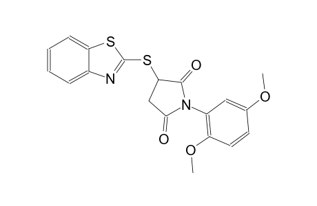2,5-pyrrolidinedione, 3-(2-benzothiazolylthio)-1-(2,5-dimethoxyphenyl)-