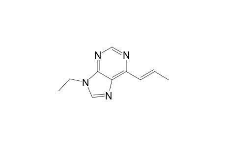 9H-Purine, 9-ethyl-6-(1-propenyl)-, (E)-