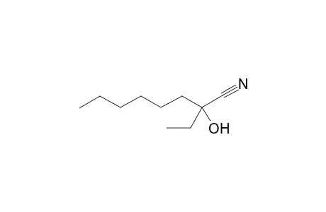 2-Hydroxy-2-ethyl-2-octanenitrile
