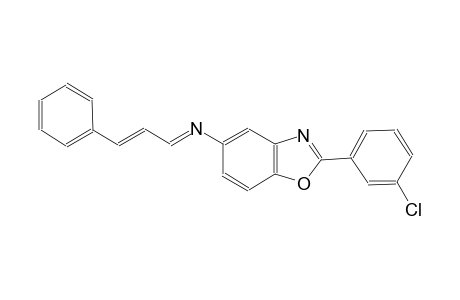 2-(3-chlorophenyl)-N-[(E,2E)-3-phenyl-2-propenylidene]-1,3-benzoxazol-5-amine