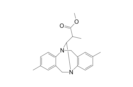 3',3''-Dimethyl-1,5-(endo)-{[(.alpha.-methoxycarbonyl)ethyl]methylene}-1,5-diaza-dibenzo[3,4-c : 7,8-c']cyclooctane