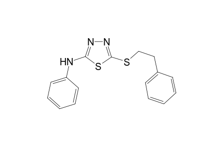 N-phenyl-5-(2-phenylethylsulfanyl)-1,3,4-thiadiazol-2-amine