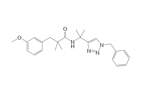 N-(2-[1-Benzyl-1H-1,2,3-triazol-4-yl]propan-2-yl)-3-(3-methoxyphenyl)-2,2-dimethylpropanamide
