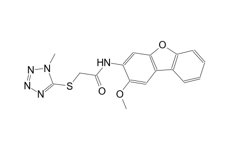 N-(2-methoxydibenzo[b,d]furan-3-yl)-2-[(1-methyl-1H-tetraazol-5-yl)sulfanyl]acetamide