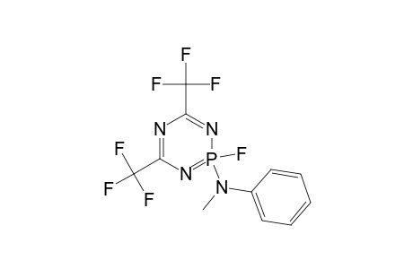 1,3,5,2-Triazaphosphorine, 2-fluoro-2,2-dihydro-2-(methylphenylamino)-4,6-bis(trifluoromethyl)-