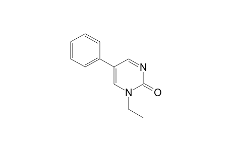 PYRIMIDINONE, 2/1H/-, 1-ETHYL- 5-PHENYL-,