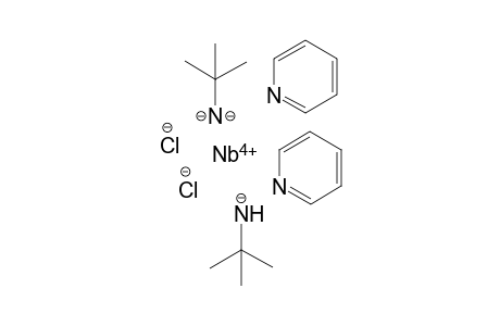 Niobium(V) di(tert-butylazanide)-2-imidyl-2-methyl-propane dipyridine dichloride