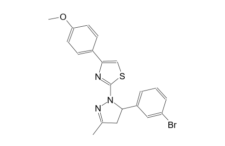 thiazole, 2-[5-(3-bromophenyl)-4,5-dihydro-3-methyl-1H-pyrazol-1-yl]-4-(4-methoxyphenyl)-